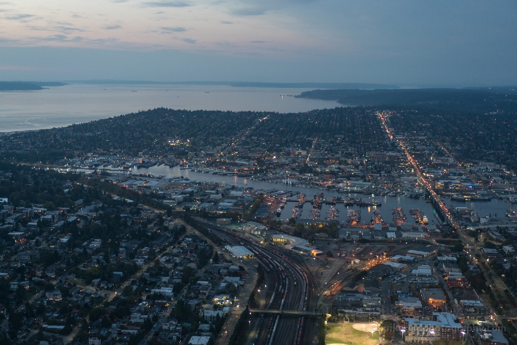 Seattle Aerial Photography Ballard and Interbay